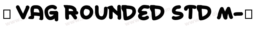 韩 VAG ROUNDED STD M字体转换